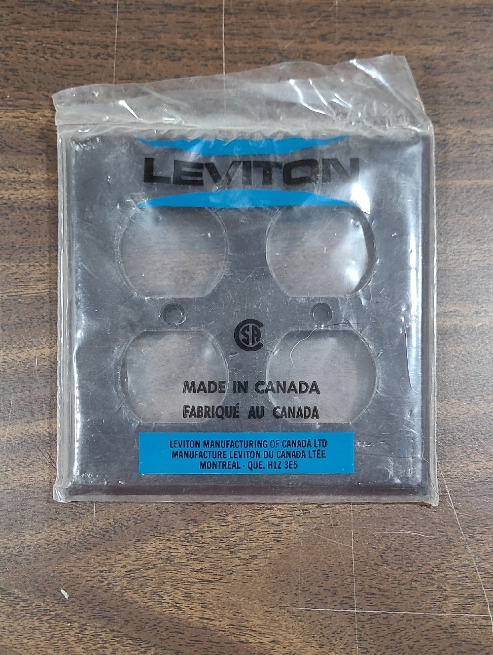 Leviton Double Duplex Outlet Wall Plate - Brown #85016